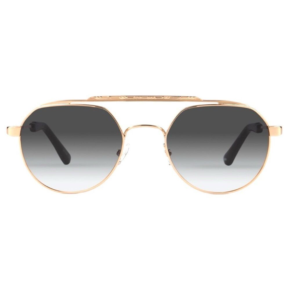 MO Sun Rx 203M C 50-20 CAT.3 Round Full Rim Sunglasses - Gold Black - Picture 7 of 10